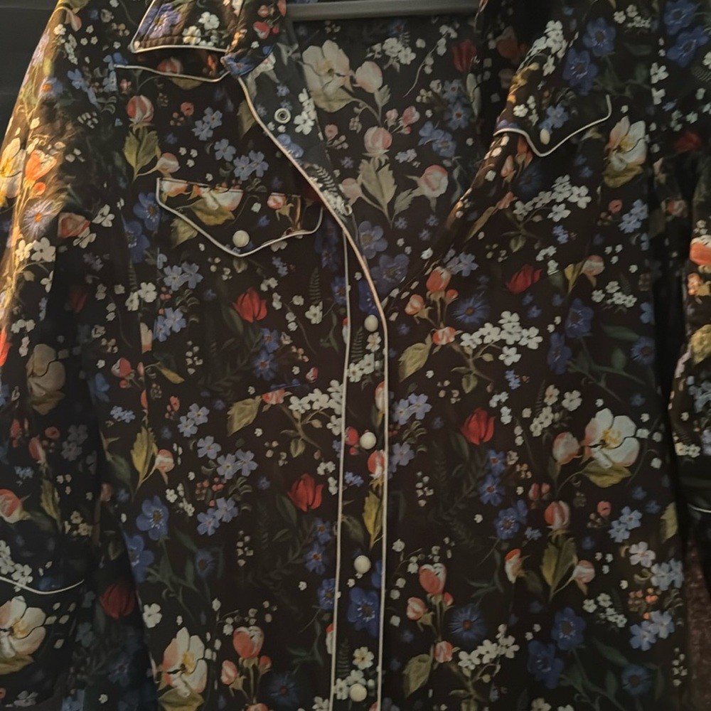R13 Liberty of london western maxi shirt Dress  Floral print. Worn 2X. 41 bust